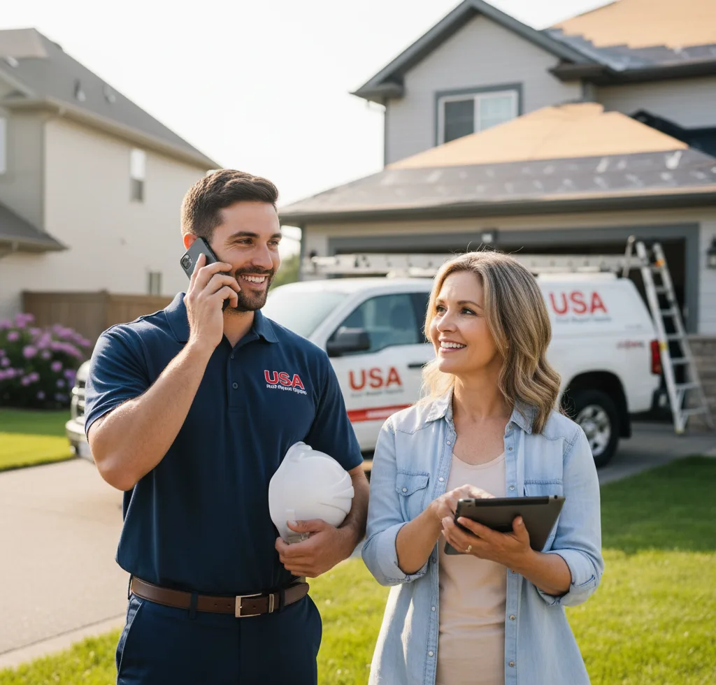USA Roof Repair Experts customer support in Kalona